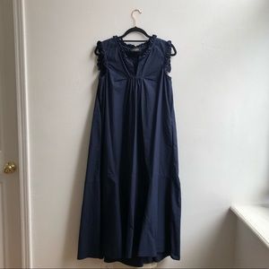 Navy Blue trapeze dress with pockets